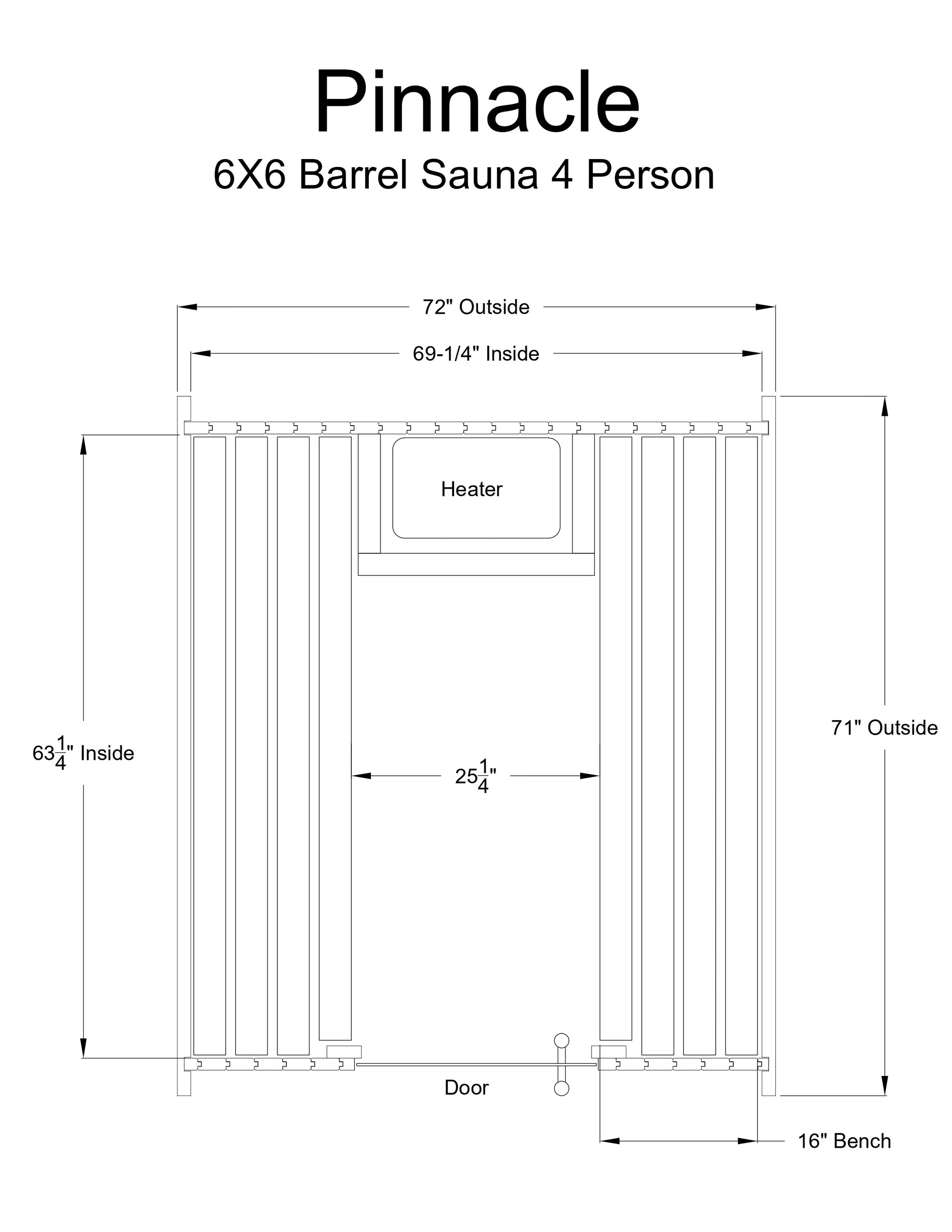 Almost Heaven Pinnacle 4 Person Classic Barrel Sauna Rustic Cedar,Onyx - Stained Southern Pine Almost Heaven Sauna PinnacleLayoutDrawing_98e7f0b9-42b2-41f6-8057-36ac6aff4be0.webp