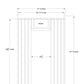 Almost Heaven Princeton 6 Person Classic Barrel Sauna Rustic Cedar,Onyx - Stained Southern Pine Almost Heaven Sauna PrincetonLayoutDrawing_35fec5f7-aaea-4524-b02f-7703120ab176.webp