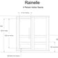Almost Heaven Rainelle 4 Person Indoor Sauna Respite Series Rustic Cedar,Fir Almost Heaven Sauna RainelleFrontView.webp