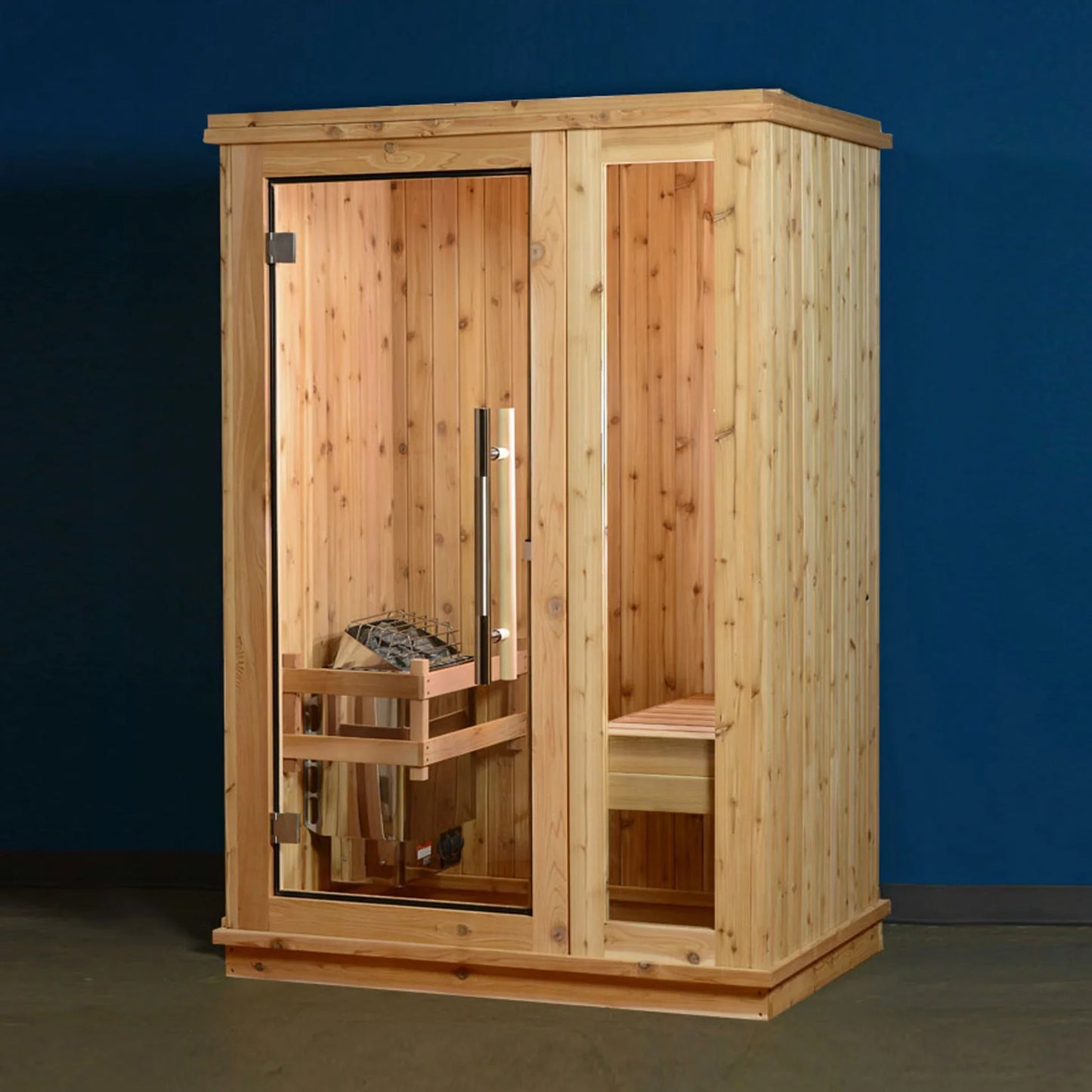 Almost Heaven Logan 1 Person Indoor Sauna Respite Series Rustic Cedar,Fir Almost Heaven Sauna Respite_Logan_Rustic.webp