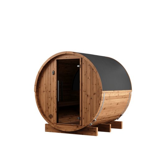 Thermory 4 Person Barrel Sauna No 52 DIY Kit with Window Thermally Modified Spruce,Thermally Modified Spruce - Ignite Thermory Right_PVC_a723ea97-e872-4b76-92e5-3911642f2179.png
