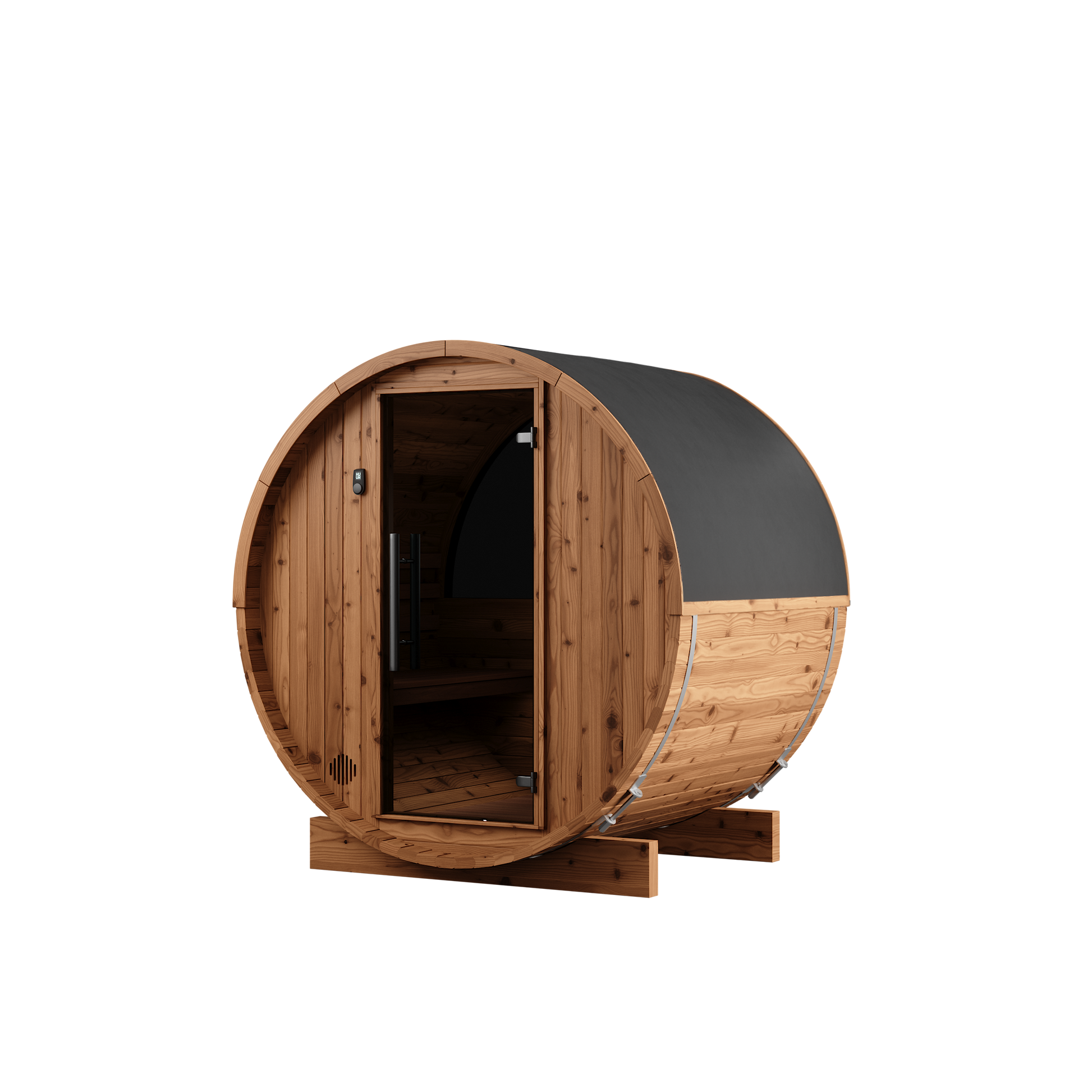 Thermory Barrel Sauna 55 DIY Kit 2 Person Sauna Builder Thermally Modified Spruce Thermory Right_pvc_50c2d065-6a25-4f83-893f-08543e660437.png