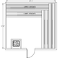 Finnish Sauna Builders 11' x 12' x 7' Pre-Cut Sauna Kit