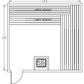 Finnish Sauna Builders 11' x 12' x 7' Pre-Cut Sauna Kit