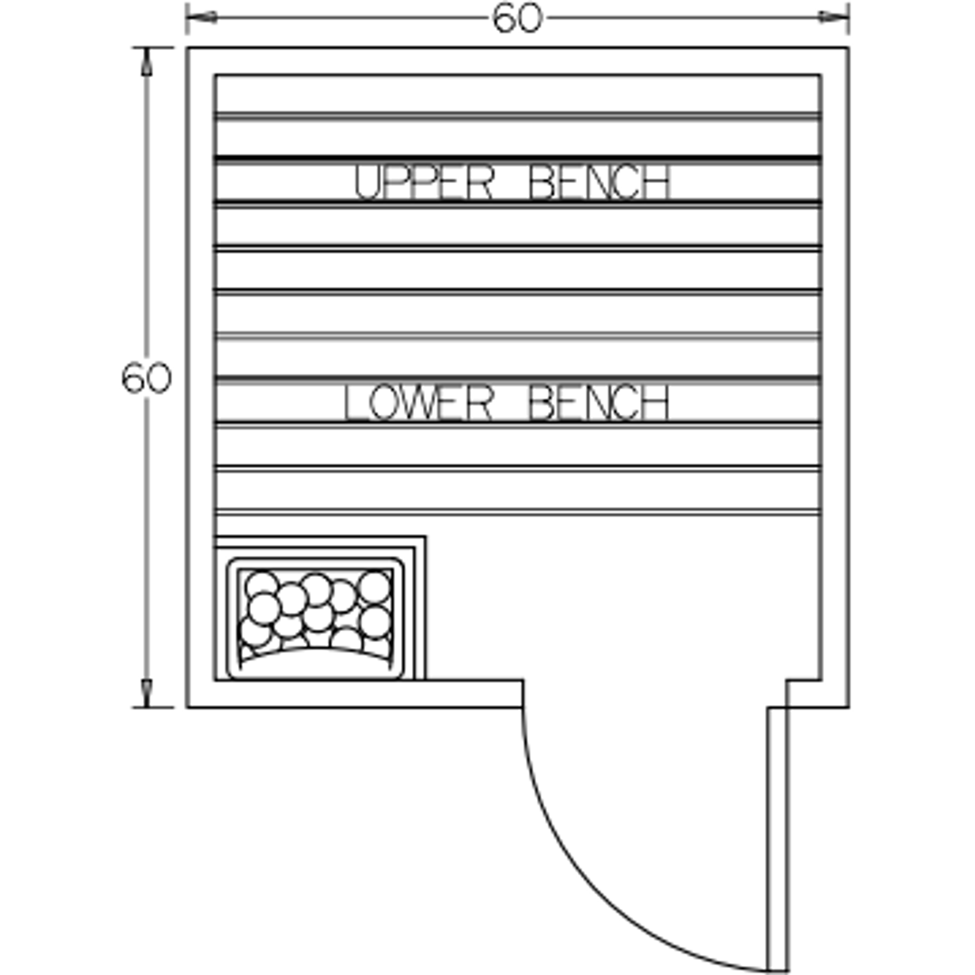 Finnish Sauna Builders 5' x 5' x 7' Pre-Built Indoor Sauna Kit Clear Cedar / Option 1 Finnish Sauna Builders ScreenShot2022-10-04at10.10.28AM.png
