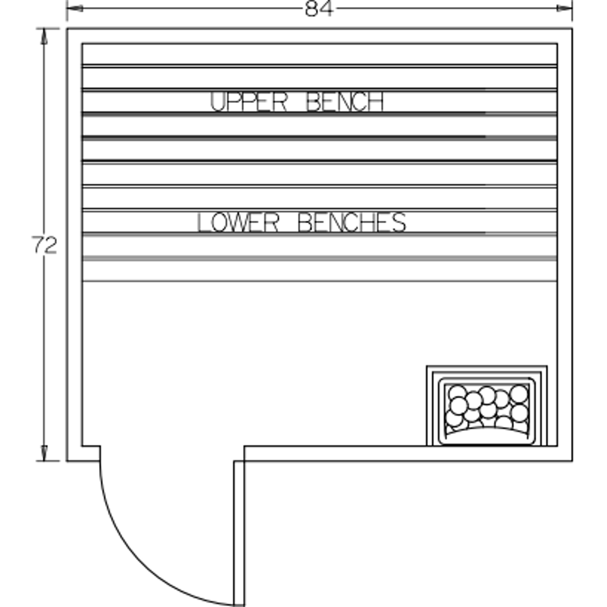 Finnish Sauna Builders 6' x 7' x 7' Pre-Built Indoor Sauna Kit Clear Cedar / Option 5 Finnish Sauna Builders ScreenShot2022-10-04at11.13.44AM.png