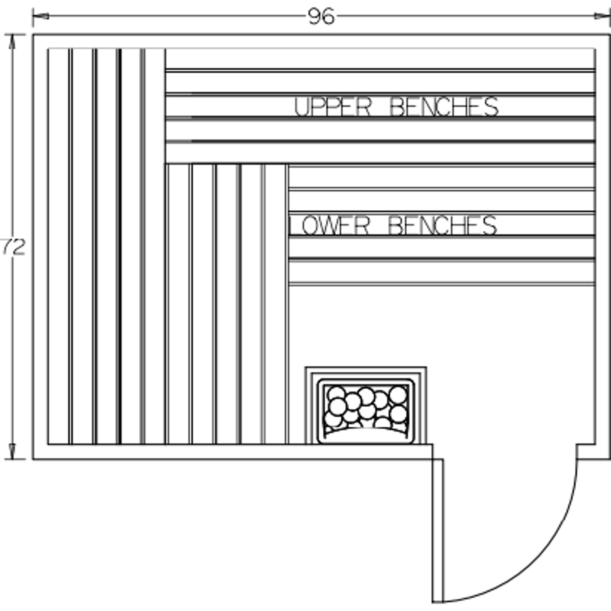 Finnish Sauna Builders 6' x 8' x 7' Pre-Built Indoor Sauna Kit Clear Cedar / Option 2 Finnish Sauna Builders ScreenShot2022-10-04at3.41.08PM.png
