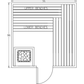 Finnish Sauna Builders 8' x 8' x 7' Pre-Built Indoor Sauna Kit Clear Cedar / Option 4 Finnish Sauna Builders ScreenShot2022-10-04at4.52.17PM.png