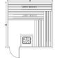 Finnish Sauna Builders 9' x 9' x 7' Pre-Built Indoor Sauna Kit Clear Cedar / Option 5 Finnish Sauna Builders ScreenShot2022-10-05at2.34.22PM.png
