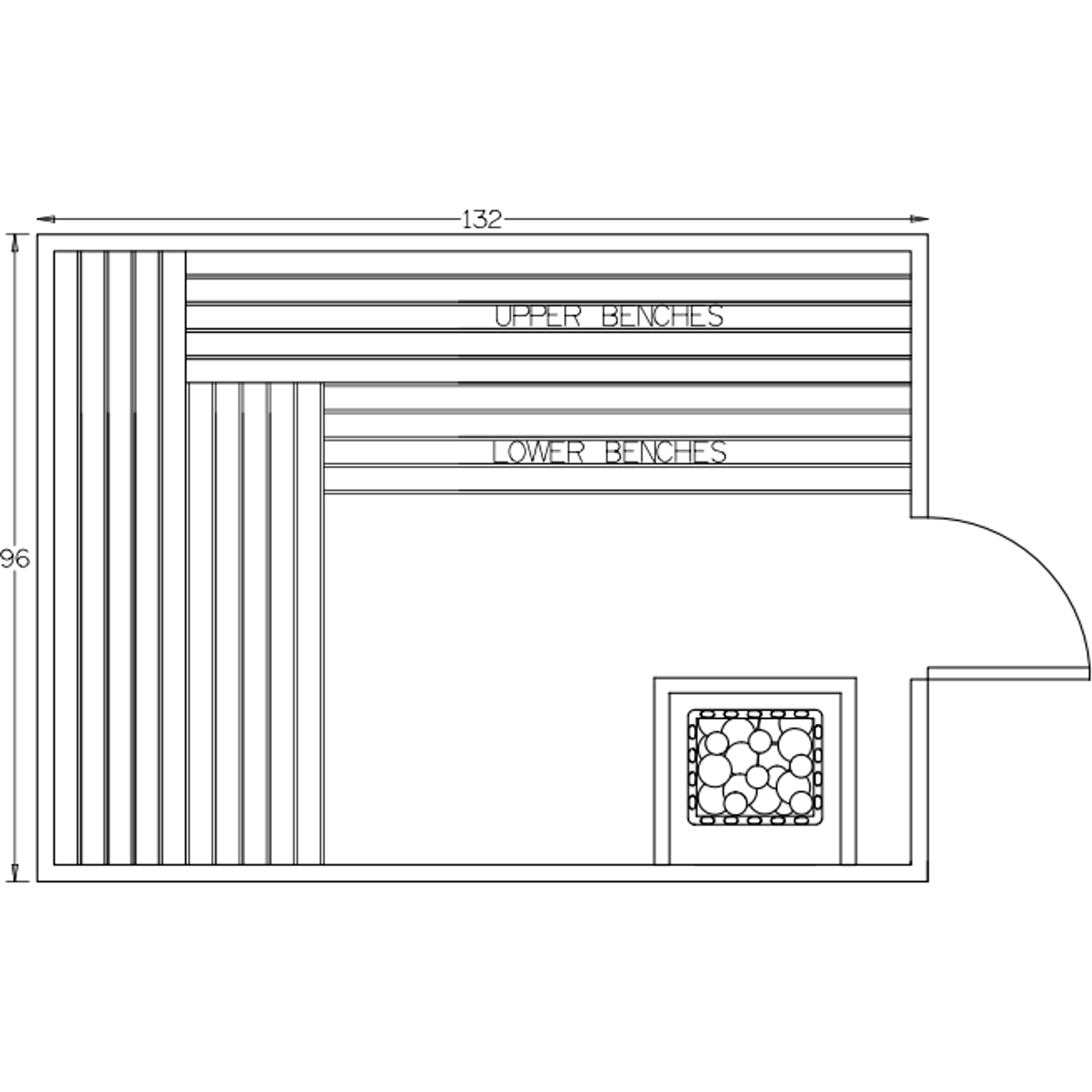 Finnish Sauna Builders 8' x 11' x 7' Pre-Built Indoor Sauna Kit Clear Cedar / Option 3 Finnish Sauna Builders ScreenShot2022-10-05at2.59.27PM.png