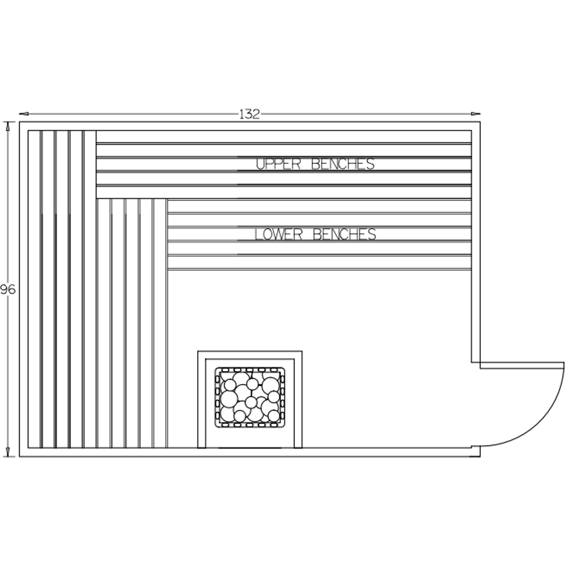 Finnish Sauna Builders 8' x 11' x 7' Pre-Built Indoor Sauna Kit Clear Cedar / Option 4 Finnish Sauna Builders ScreenShot2022-10-05at2.59.36PM.png