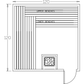 Finnish Sauna Builders 10' x 10' x 7' Pre-Built Indoor Sauna Kit Clear Cedar / Option 2 Finnish Sauna Builders ScreenShot2022-10-05at4.06.17PM.png