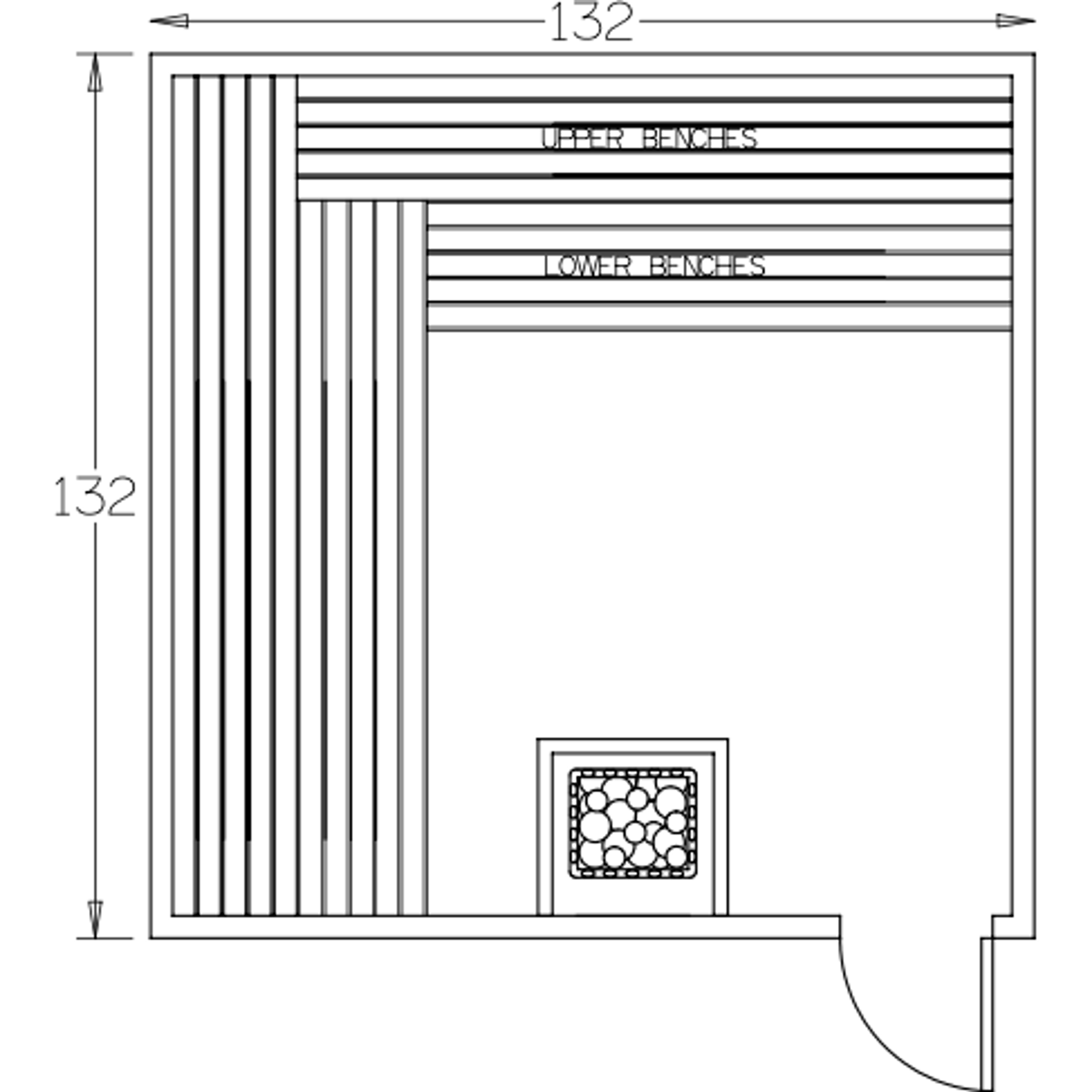 Finnish Sauna Builders 11' x 11' x 7' Pre-Built Indoor Sauna Kit Clear Cedar / Option 1 Finnish Sauna Builders ScreenShot2022-10-05at4.54.27PM.png