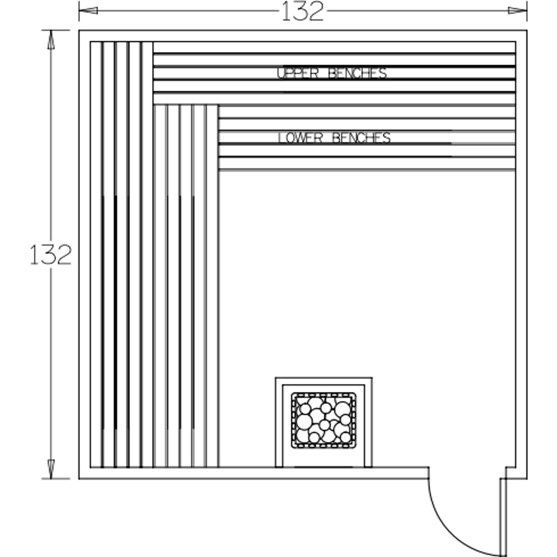 Finnish Sauna Builders 11' x 11' x 7' Pre-Built Indoor Sauna Kit Clear Cedar / Option 2 Finnish Sauna Builders ScreenShot2022-10-05at4.54.34PM.png