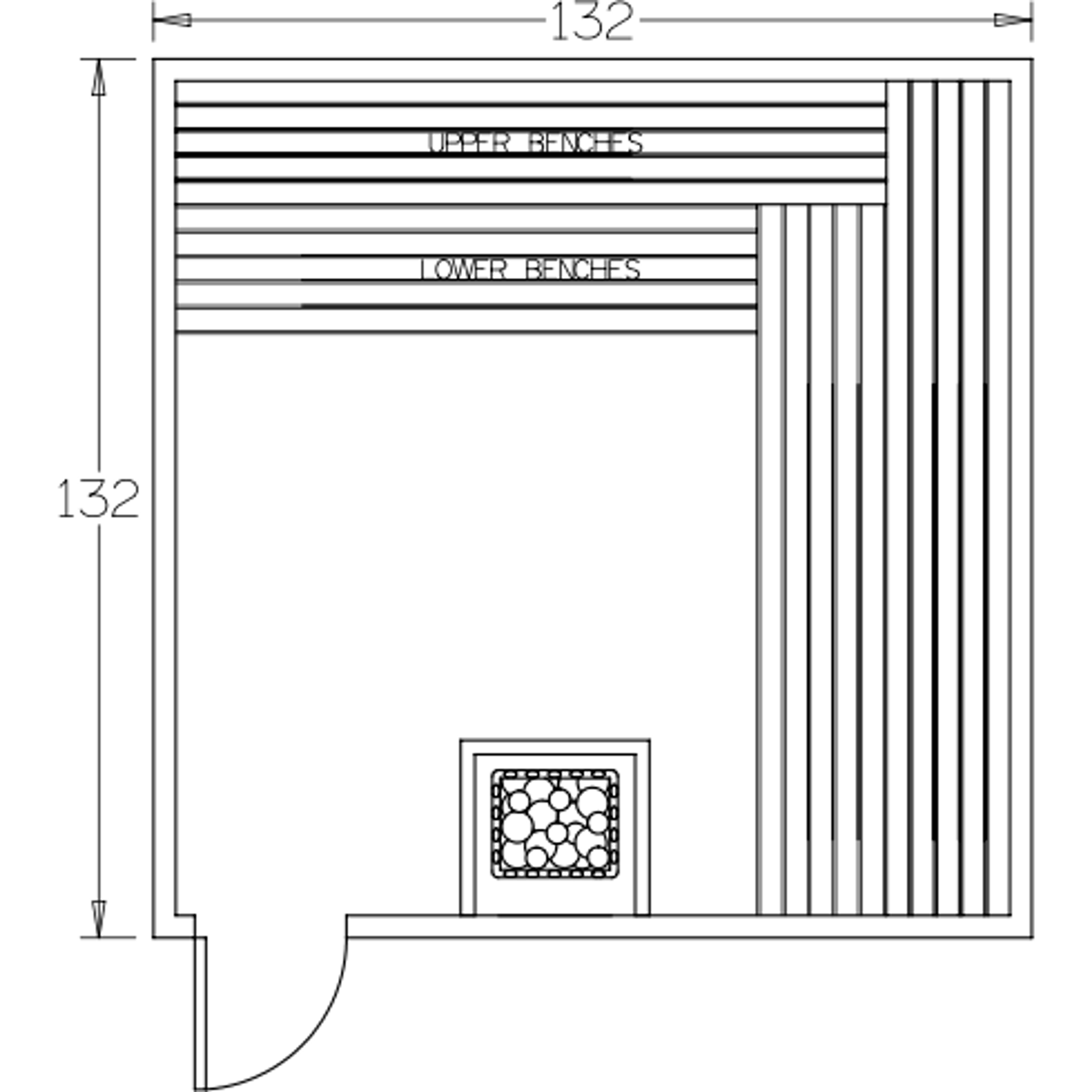 Finnish Sauna Builders 11' x 11' x 7' Pre-Built Indoor Sauna Kit Clear Cedar / Option 6 Finnish Sauna Builders ScreenShot2022-10-05at4.54.58PM.png