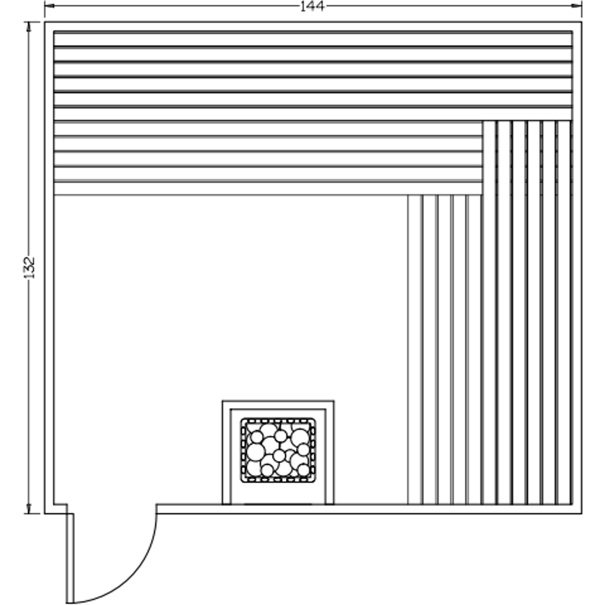 Finnish Sauna Builders 11' x 12' x 7' Pre-Built Indoor Sauna Kit Clear Cedar / Option 1 Finnish Sauna Builders ScreenShot2022-10-06at1.50.22PM.png