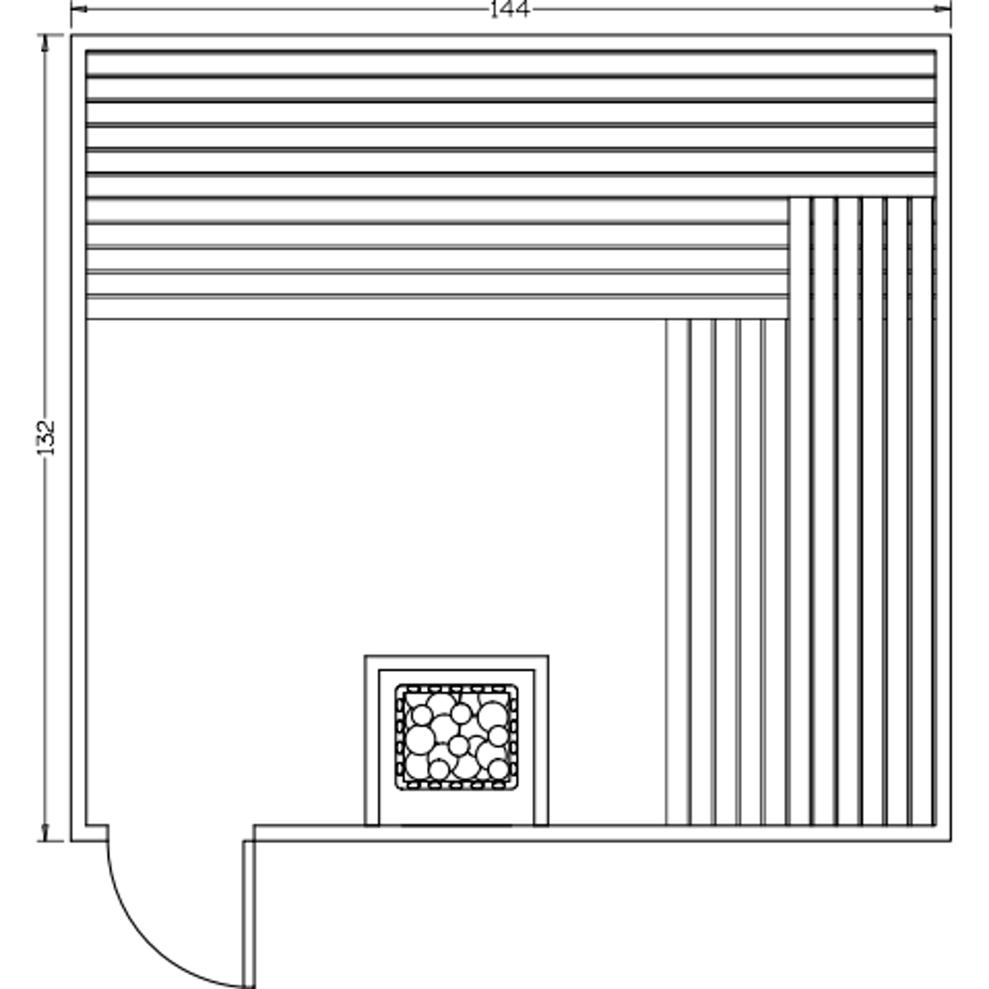 Finnish Sauna Builders 11' x 12' x 7' Pre-Built Indoor Sauna Kit Clear Cedar / Option 2 Finnish Sauna Builders ScreenShot2022-10-06at1.50.35PM.png