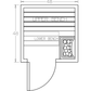Finnish Sauna Builders 4' x 4' x 7' Pre-Built Outdoor Sauna Kit with Cedar Panelized Roof Option 4 / Without Floor,Option 4 / With Floor Finnish Sauna Builders ScreenShot2022-10-06at4.13.46PM.png