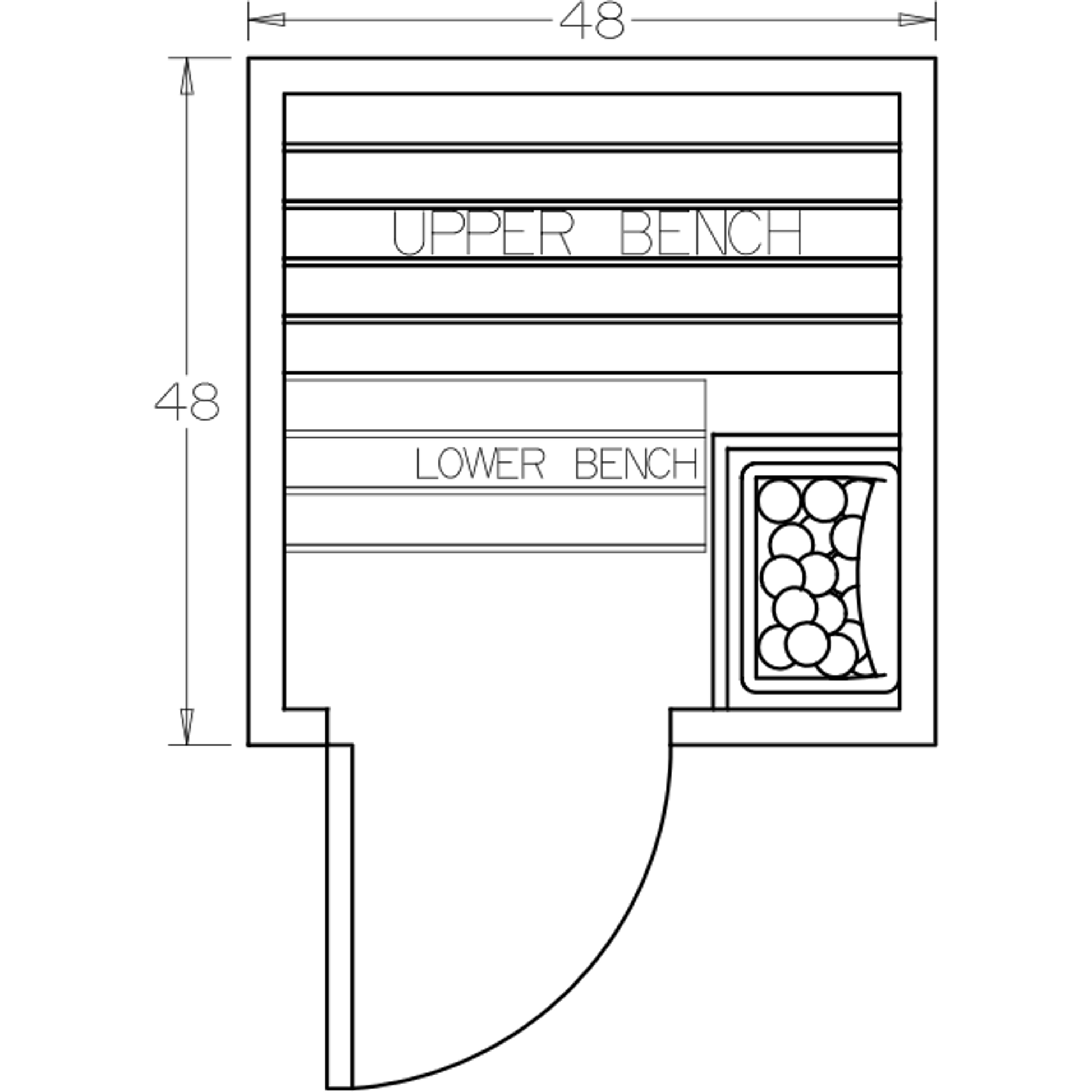 Finnish Sauna Builders 4' x 4' x 7' Pre-Built Outdoor Sauna Kit with A-Frame Cedar Shake Roof Option 4 / Without Floor,Option 4 / With Floor Finnish Sauna Builders ScreenShot2022-10-06at4.26.50PM.png