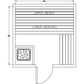 Finnish Sauna Builders 7' x 7' x 7' Pre-Cut Sauna Kit Option 4 / 7 Foot Tall / No Backrest,Option 4 / 7 Foot Tall / Backrest + $300.30,Option 4 / 8 Foot Tall + $397.32 / No Backrest,Option 4 / 8 Foot Tall + $397.32 / Backrest + $300.30 Finnish Sauna Build