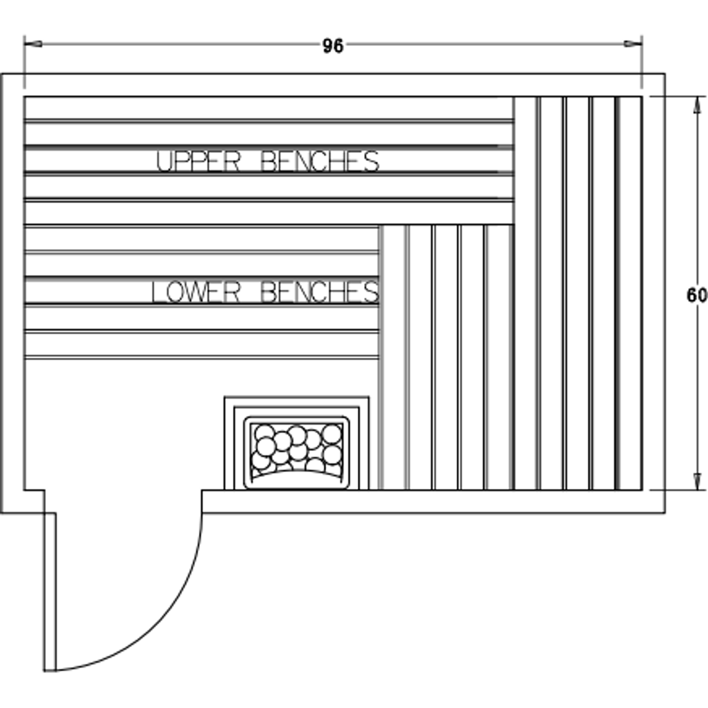Finnish Sauna Builders 5' x 8' x 7' Pre-Cut Sauna Kit Option 6 / 7 Foot Tall / No Backrest,Option 6 / 7 Foot Tall / Backrest - $343.20,Option 6 / 8 Foot Tall + $368.94 / No Backrest,Option 6 / 8 Foot Tall + $368.94 / Backrest - $343.20 Finnish Sauna Build