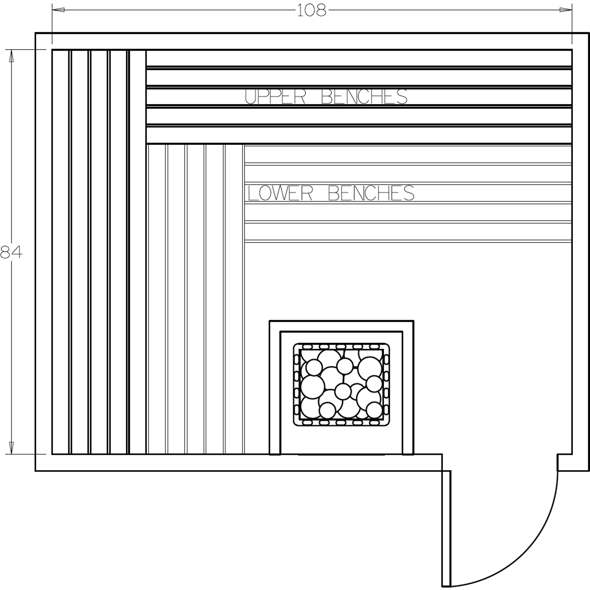Finnish Sauna Builders 7' x 9' x 7' Pre-Cut Sauna Kit Option 2 / 7 Foot Tall / No Backrest,Option 2 / 7 Foot Tall / Backrest + $386.10,Option 2 / 8 Foot Tall + $454.08 / No Backrest,Option 2 / 8 Foot Tall + $454.08 / Backrest + $386.10,Option 3 / 8 Foot T