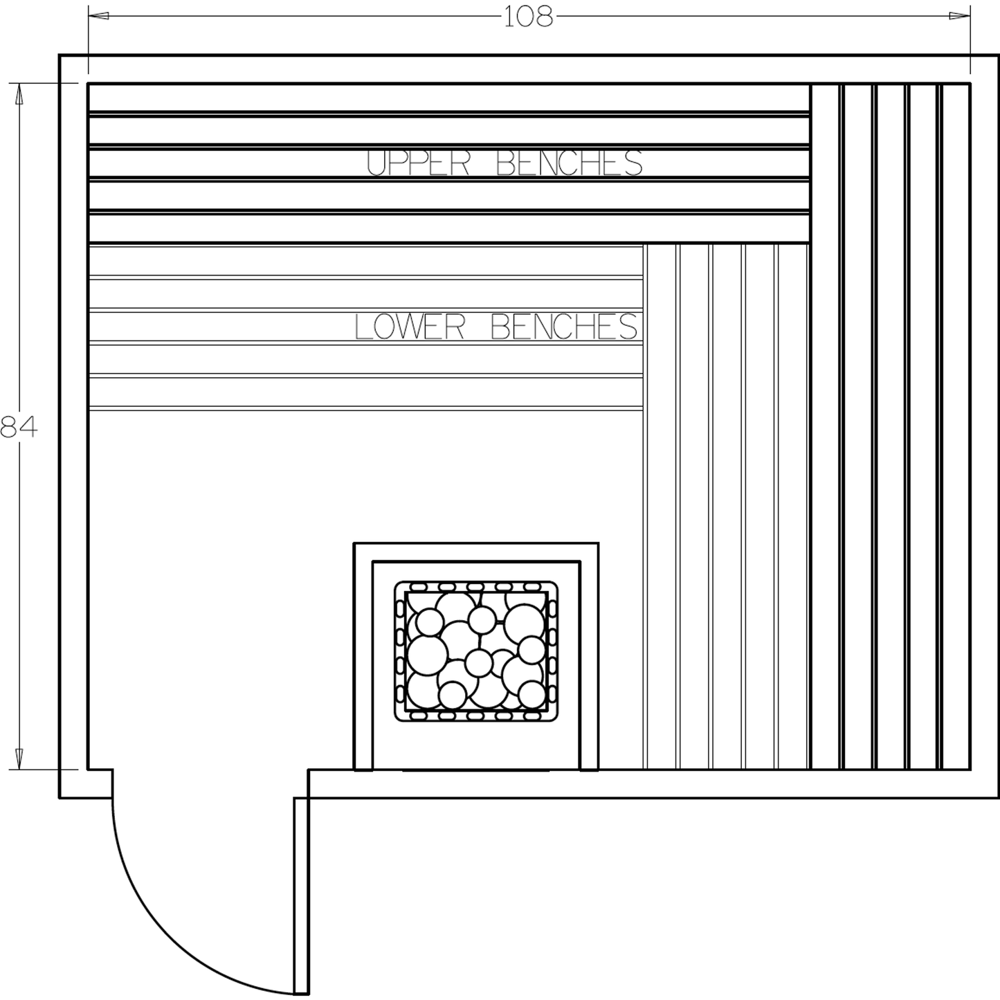 Finnish Sauna Builders 7' x 9' x 7' Pre-Cut Sauna Kit Option 5 / 7 Foot Tall / No Backrest,Option 5 / 7 Foot Tall / Backrest + $386.10,Option 5 / 8 Foot Tall + $454.08 / No Backrest,Option 5 / 8 Foot Tall + $454.08 / Backrest + $386.10 Finnish Sauna Build
