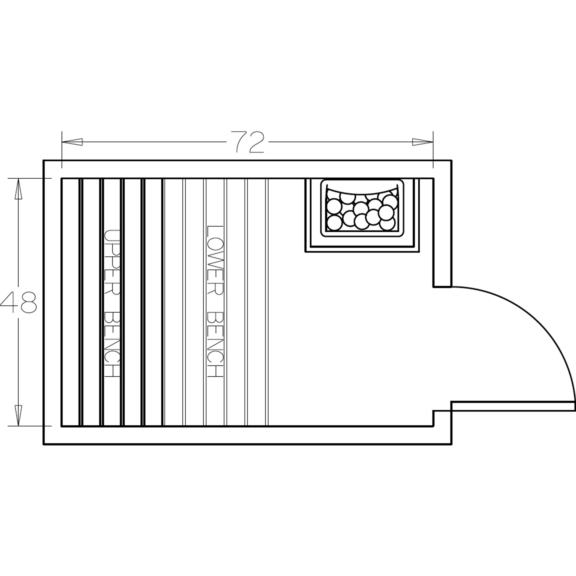 Finnish Sauna Builders 4' x 6' x 7' Pre-Cut Sauna Kit Option 4 / 7 Foot Tall / No Backrest,Option 4 / 7 Foot Tall / Backrest + $257.40,Option 4 / 8 Foot Tall + $283.80 / No Backrest,Option 4 / 8 Foot Tall + $283.80 / Backrest + $257.40 Finnish Sauna Build