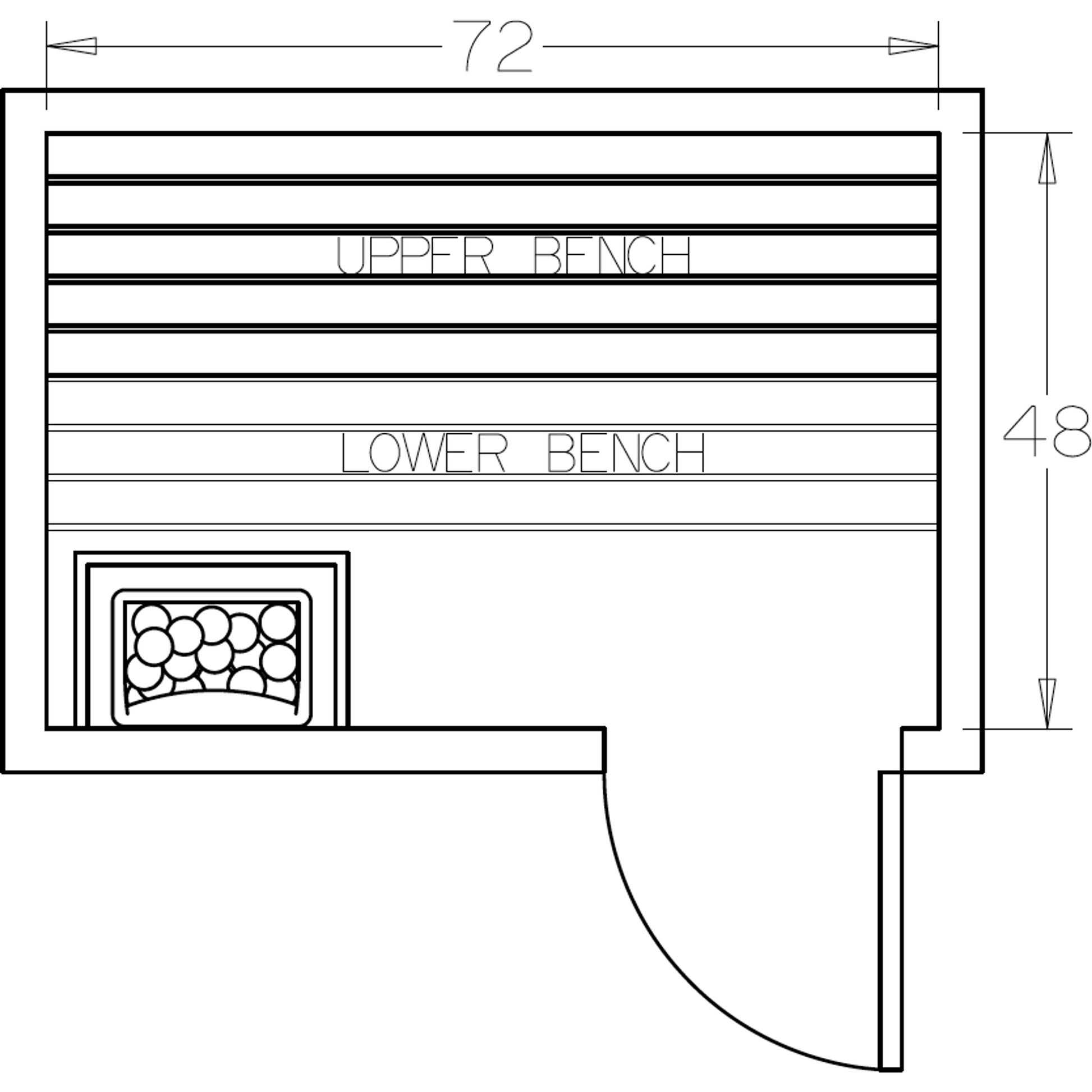 Finnish Sauna Builders 4' x 6' x 7' Pre-Cut Sauna Kit Option 5 / 7 Foot Tall / No Backrest,Option 5 / 7 Foot Tall / Backrest + $257.40,Option 5 / 8 Foot Tall + $283.80 / No Backrest,Option 5 / 8 Foot Tall + $283.80 / Backrest + $257.40 Finnish Sauna Build