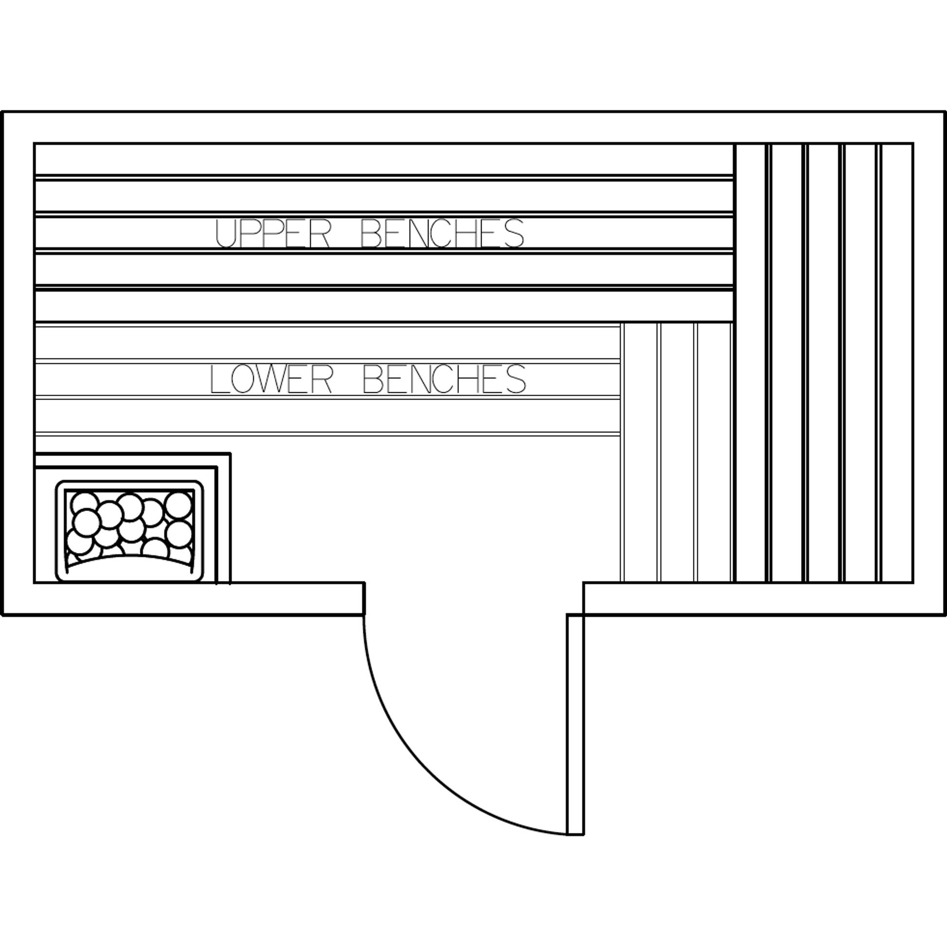 Finnish Sauna Builders 4' x 8' x 7' Pre-Cut Sauna Kit Option 3 / 7 Foot Tall / No Backrest,Option 3 / 7 Foot Tall / Backrest - $343.20,Option 3 / 8 Foot Tall + $340.56 / No Backrest,Option 3 / 8 Foot Tall + $340.56 / Backrest - $343.20 Finnish Sauna Build