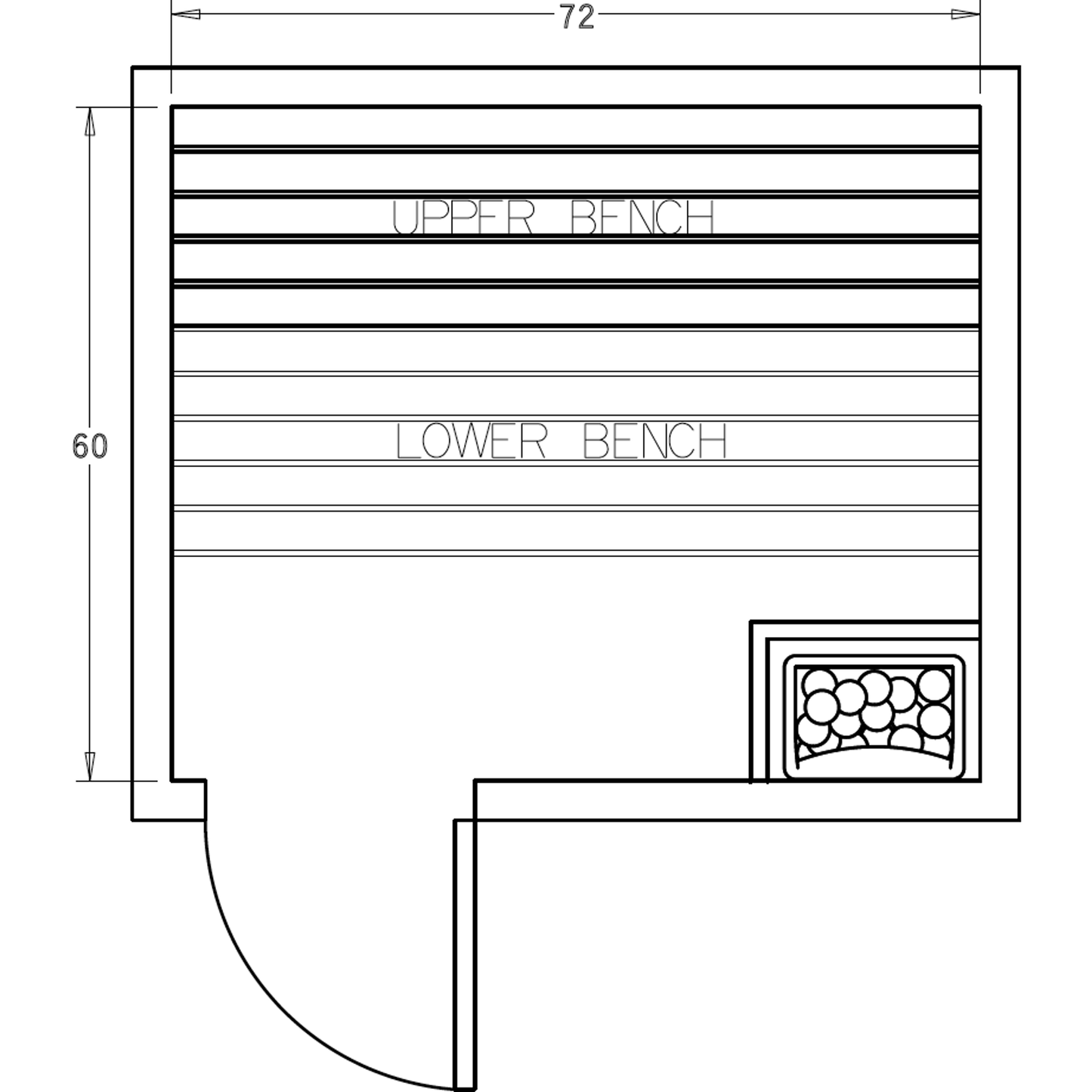 Finnish Sauna Builders 5' x 6' x 7' Pre-Cut Sauna Kit Option 7 / 7 Foot Tall / No Backrest,Option 7 / 7 Foot Tall / Backrest - $257.40,Option 7 / 8 Foot Tall - $312.18 / No Backrest,Option 7 / 8 Foot Tall - $312.18 / Backrest - $257.40 Finnish Sauna Build