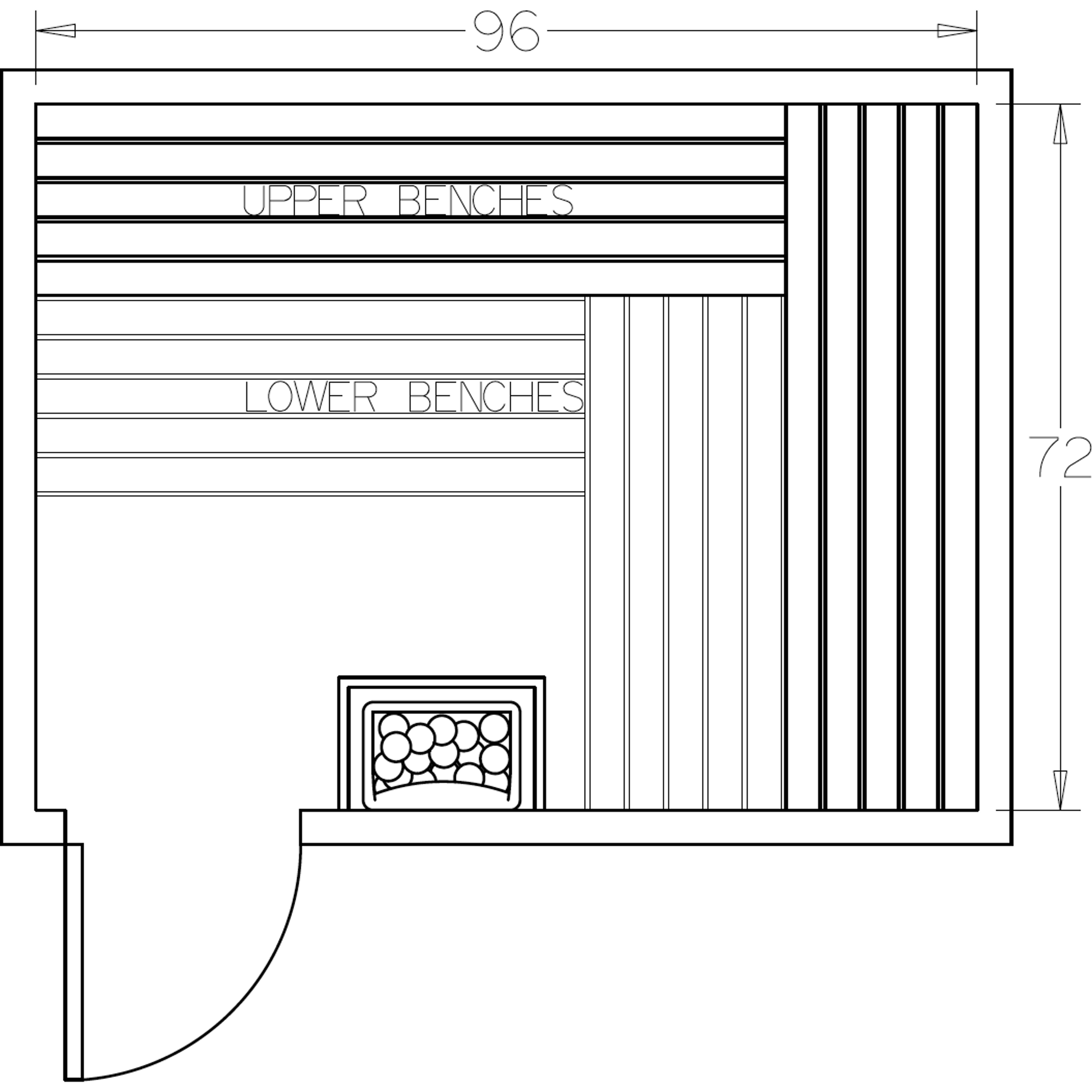 Finnish Sauna Builders 6' x 8' x 7' Pre-Cut Sauna Kit Option 6 / 7 Foot Tall / No Backrest,Option 6 / 7 Foot Tall / Backrest - $343.20,Option 6 / 8 Foot Tall - $397.32 / No Backrest,Option 6 / 8 Foot Tall - $397.32 / Backrest - $343.20 Finnish Sauna Build