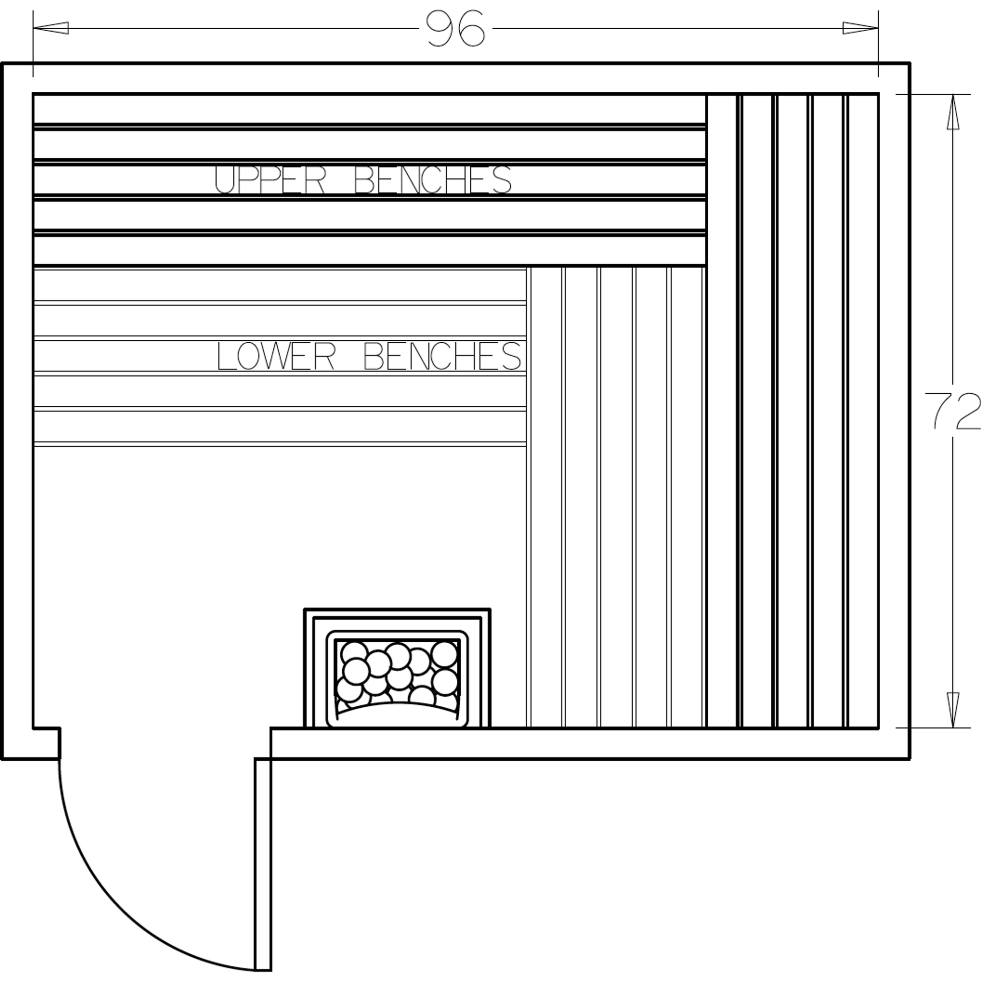 Finnish Sauna Builders 6' x 8' x 7' Pre-Cut Sauna Kit Option 5 / 7 Foot Tall / No Backrest,Option 5 / 7 Foot Tall / Backrest - $343.20,Option 5 / 8 Foot Tall - $397.32 / No Backrest,Option 5 / 8 Foot Tall - $397.32 / Backrest - $343.20 Finnish Sauna Build
