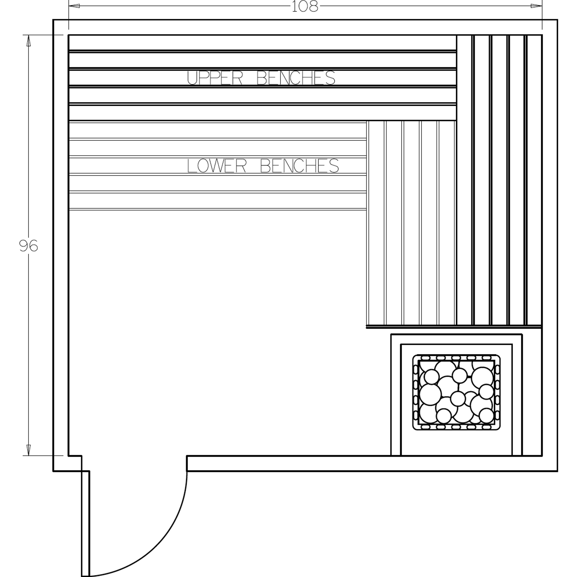 Finnish Sauna Builders 8' x 9' x 7' Pre-Cut Sauna Kit Option 6 / 7 Foot Tall / No Backrest,Option 6 / 7 Foot Tall / Backrest + $386.10,Option 6 / 8 Foot Tall + $482.46 / No Backrest,Option 6 / 8 Foot Tall + $482.46 / Backrest + $386.10 Finnish Sauna Build