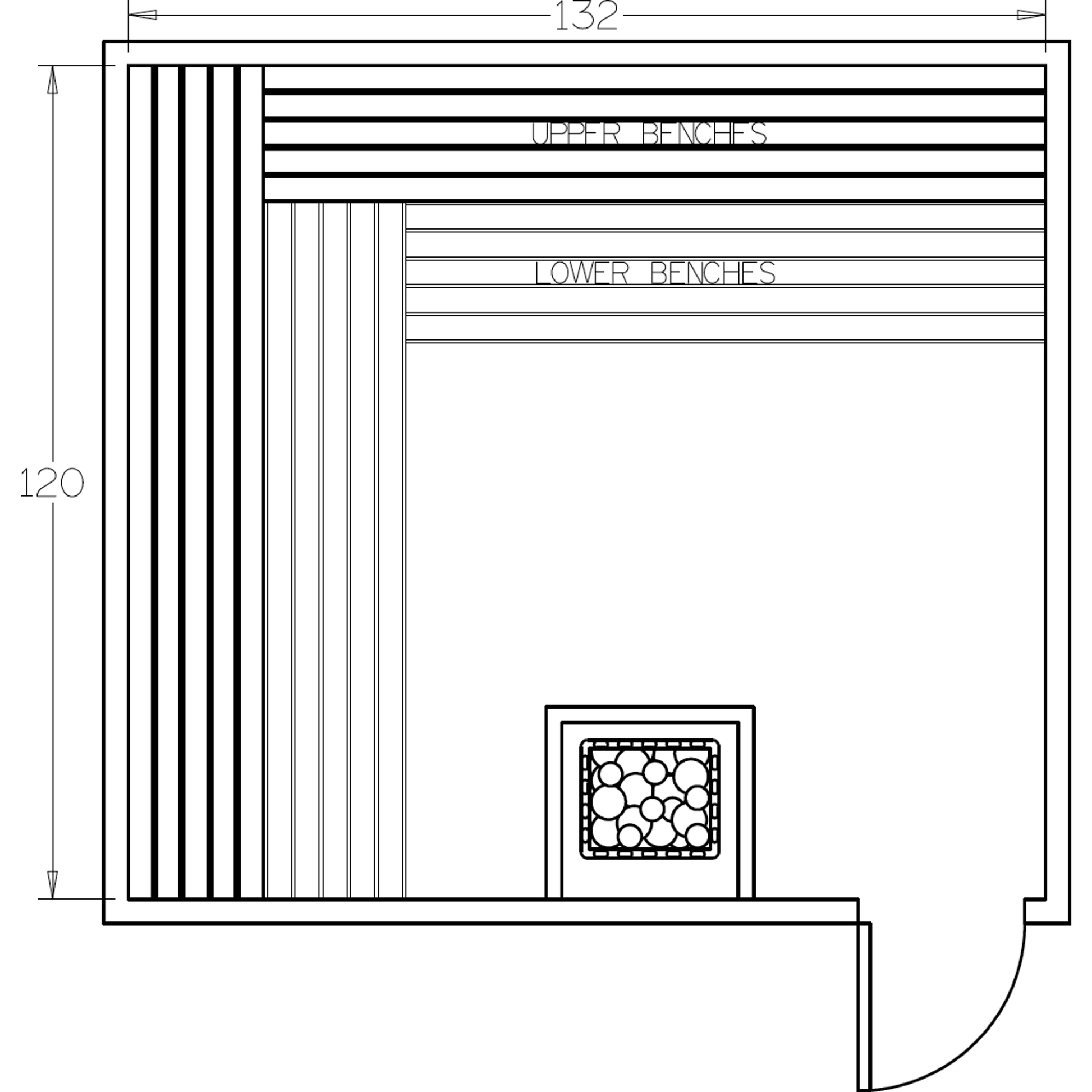 Finnish Sauna Builders 10' x 11' x 7' Pre-Cut Sauna Kit Option 2 / 7 Foot Tall / No Backrest,Option 2 / 7 Foot Tall / Backrest + $471.90,Option 2 / 8 Foot Tall + $595.98 / No Backrest,Option 2 / 8 Foot Tall + $595.98 / Backrest + $471.90 Finnish Sauna Bui