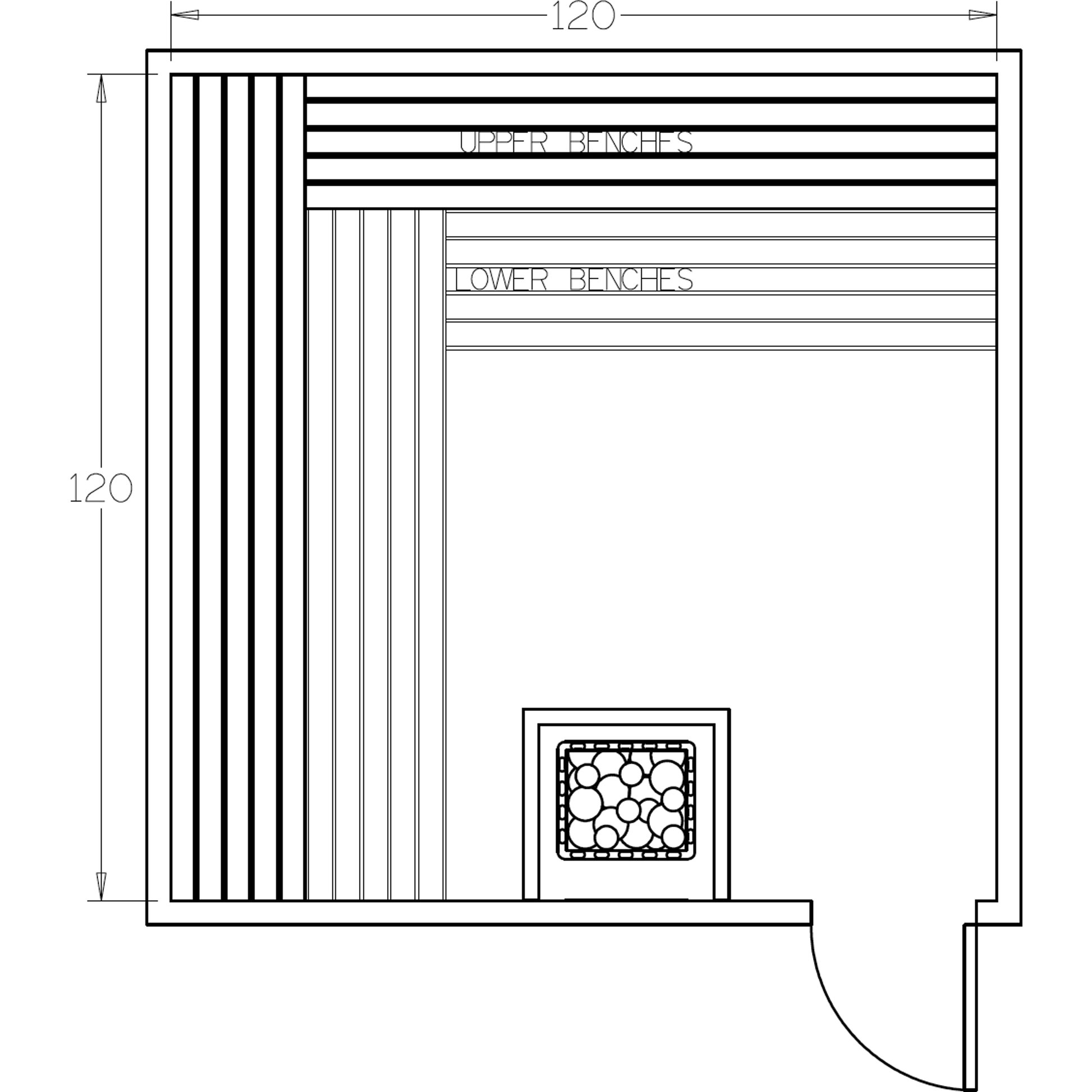 Finnish Sauna Builders 10' x 10' x 7' Pre-Cut Sauna Kit Option 1 / 7 Foot Tall / No Backrest,Option 1 / 7 Foot Tall / Backrest + $429.00,Option 1 / 8 Foot Tall + $567.60 / No Backrest,Option 1 / 8 Foot Tall + $567.60 / Backrest + $429.00 Finnish Sauna Bui
