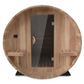 Scandia Electric Barrel Sauna Kit with Canopy 6 W x 5 D x 6 H / Wood,6 W x 5 D x 6 H / Glass,6 W x 6 D x 6 H / Wood,6 W x 6 D x 6 H / Glass,6 W x 7 D x 6 H / Wood,6 W x 7 D x 6 H / Glass,6 W x 8 D x 6 H / Wood,6 W x 8 D x 6 H / Glass,6 W x 9 D x 6 H / Woo