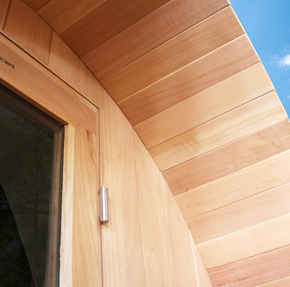 Scandia Electric Barrel Sauna Kit with Canopy 6 W x 5 D x 6 H / Wood,6 W x 5 D x 6 H / Glass,6 W x 6 D x 6 H / Wood,6 W x 6 D x 6 H / Glass,6 W x 7 D x 6 H / Wood,6 W x 7 D x 6 H / Glass,6 W x 8 D x 6 H / Wood,6 W x 8 D x 6 H / Glass,6 W x 9 D x 6 H / Woo