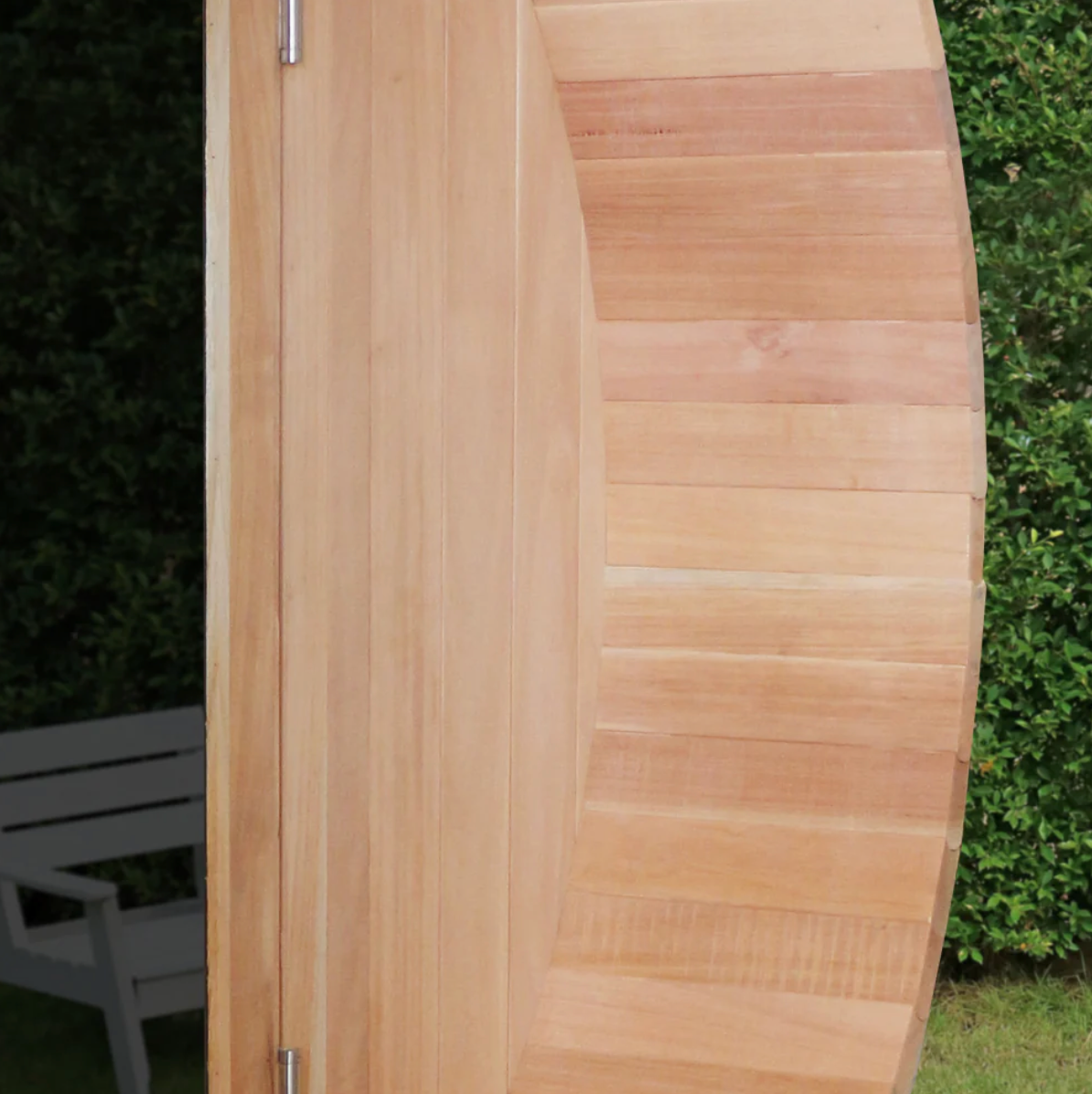 Scandia Electric Barrel Sauna Kit with Canopy 6 W x 5 D x 6 H / Wood,6 W x 5 D x 6 H / Glass,6 W x 6 D x 6 H / Wood,6 W x 6 D x 6 H / Glass,6 W x 7 D x 6 H / Wood,6 W x 7 D x 6 H / Glass,6 W x 8 D x 6 H / Wood,6 W x 8 D x 6 H / Glass,6 W x 9 D x 6 H / Woo
