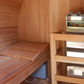 Scandia Electric Barrel Sauna Kit with Canopy 6 W x 5 D x 6 H / Wood,6 W x 5 D x 6 H / Glass,6 W x 6 D x 6 H / Wood,6 W x 6 D x 6 H / Glass,6 W x 7 D x 6 H / Wood,6 W x 7 D x 6 H / Glass,6 W x 8 D x 6 H / Wood,6 W x 8 D x 6 H / Glass,6 W x 9 D x 6 H / Woo