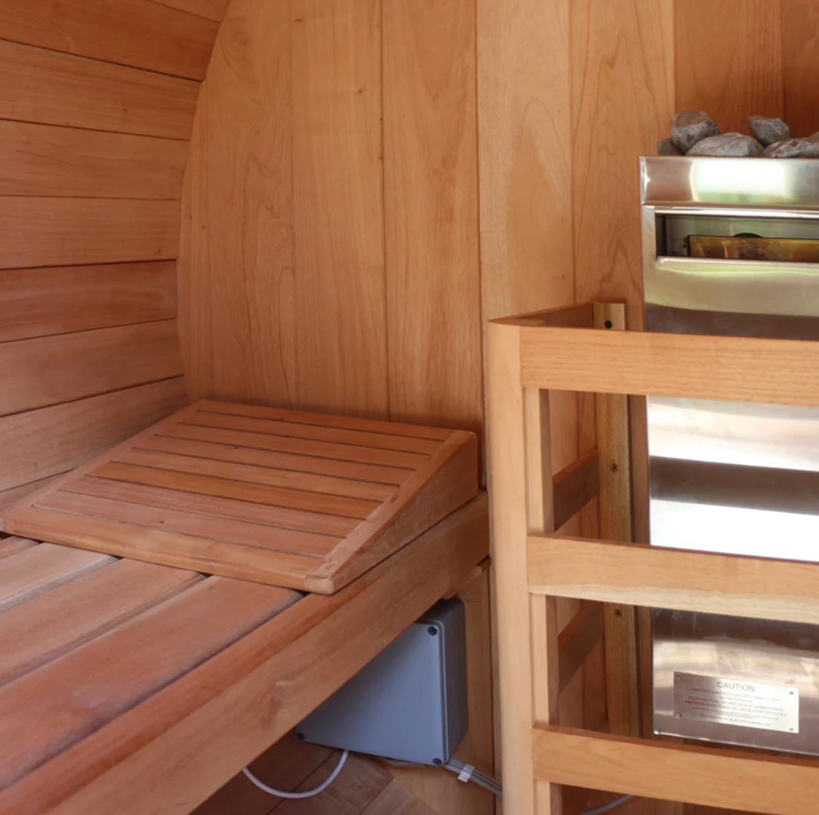 Scandia Electric Barrel Sauna Kit with Canopy 6 W x 5 D x 6 H / Wood,6 W x 5 D x 6 H / Glass,6 W x 6 D x 6 H / Wood,6 W x 6 D x 6 H / Glass,6 W x 7 D x 6 H / Wood,6 W x 7 D x 6 H / Glass,6 W x 8 D x 6 H / Wood,6 W x 8 D x 6 H / Glass,6 W x 9 D x 6 H / Woo