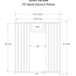 Almost Heaven Sauna Seneca 6 Person Classic Barrel Sauna Rustic Cedar,Onyx - Stained Southern Pine Almost Heaven Sauna SenecaLayoutDrawing.webp