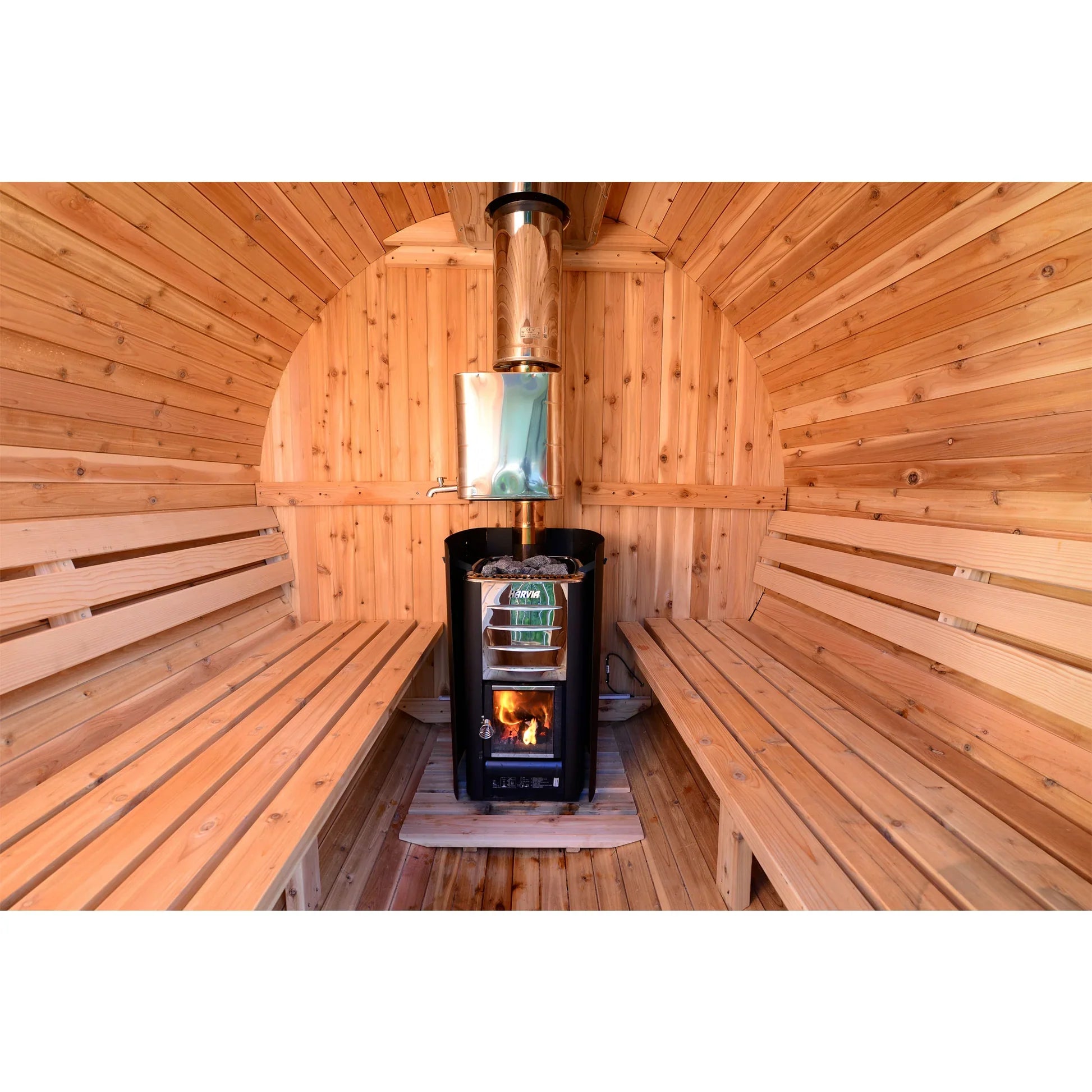 Almost Heaven Sauna Seneca 6 Person Classic Barrel Sauna Rustic Cedar,Onyx - Stained Southern Pine Almost Heaven Sauna Senecca_7929_AH_Sitecopy.webp