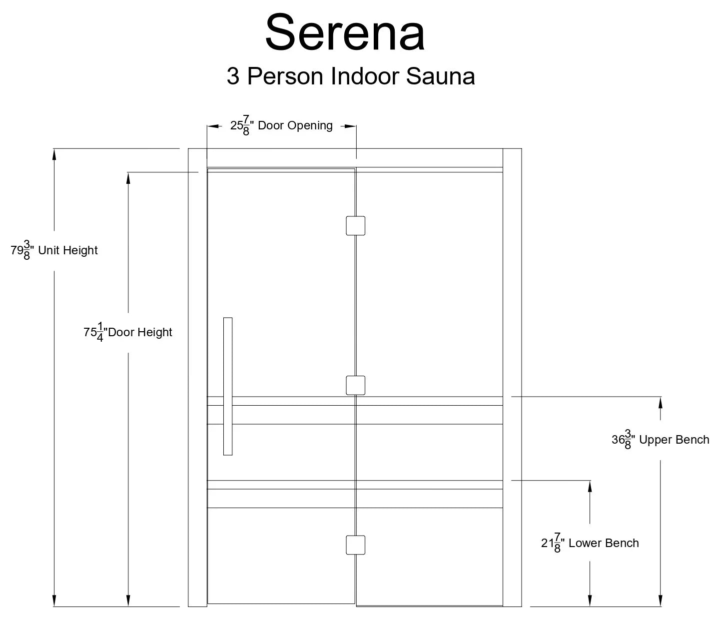 Almost Heaven Serena 3 Person Indoor Sauna Rustic Cedar,Fir Almost Heaven Sauna SerenaFrontView_309d4c12-dc16-4c4a-8b26-e8234a087307.webp