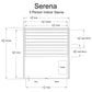 Almost Heaven Serena 3 Person Indoor Sauna Rustic Cedar,Fir Almost Heaven Sauna SerenaLayoutDrawing.webp