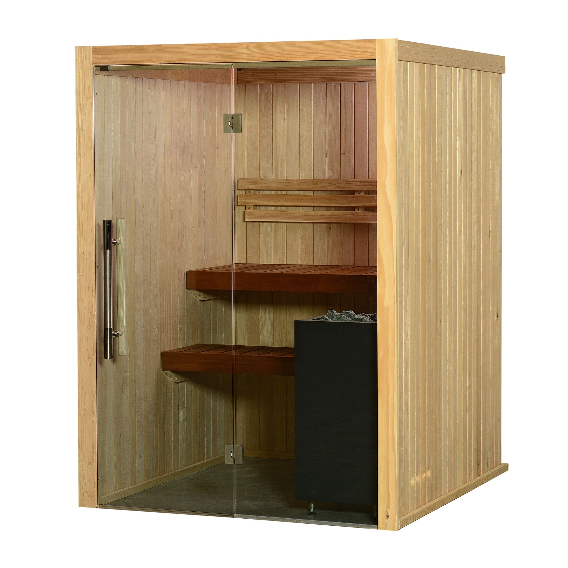 Almost Heaven Serena 3 Person Indoor Sauna Rustic Cedar,Fir Almost Heaven Sauna Serena_Vision3PBrownB.jpg