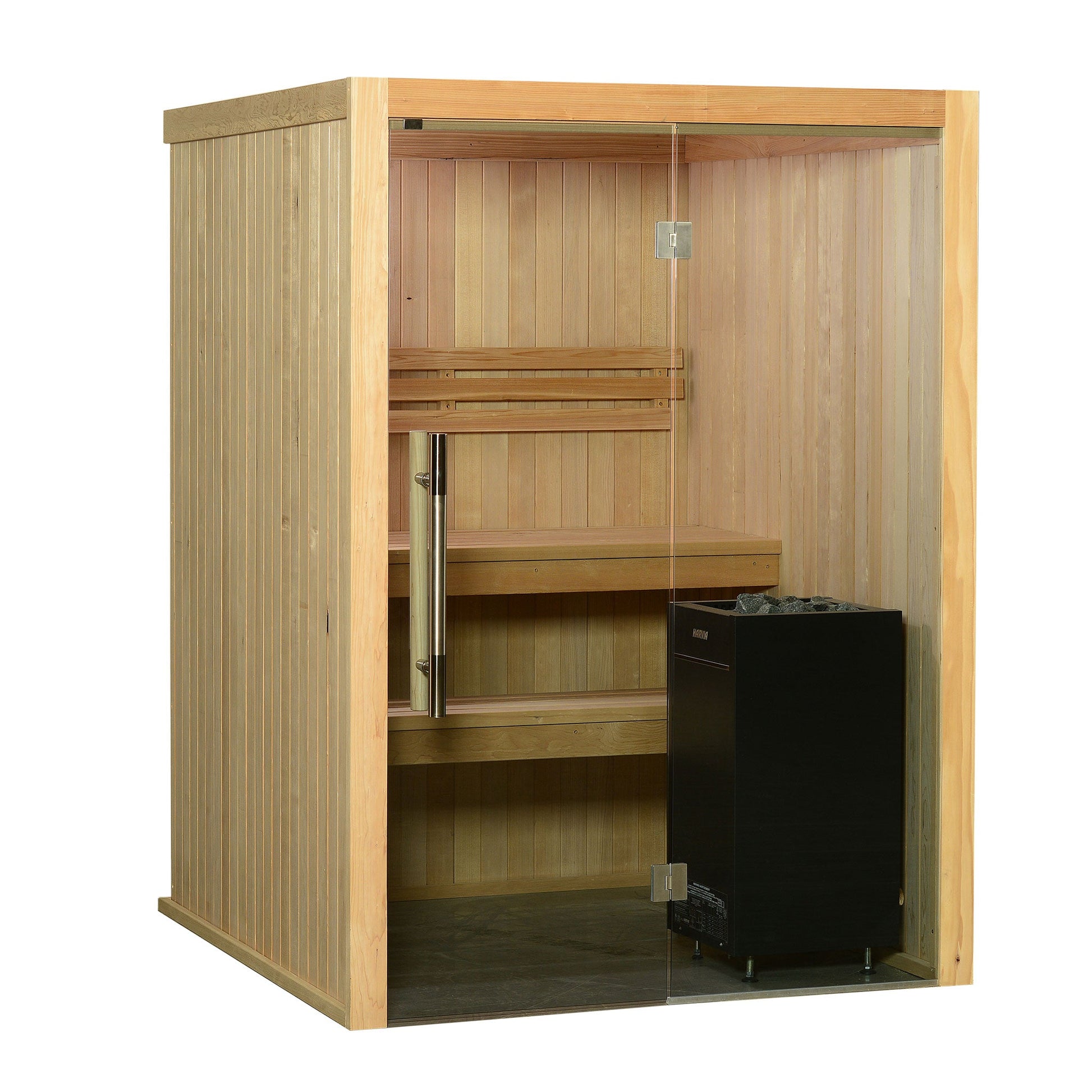 Almost Heaven Serena 3 Person Indoor Sauna Rustic Cedar,Fir Almost Heaven Sauna Serena_Vision3PNaturalA.jpg