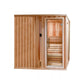Finnish Sauna Builders 4' x 4' x 7' Pre-Built Outdoor Sauna Kit with Cedar Panelized Roof Option 1 / Without Floor,Option 1 / With Floor,Option 2 / Without Floor,Option 2 / With Floor,Option 3 / Without Floor,Option 3 / With Floor,Option 4 / Without Floor