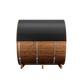 Thermory Barrel Sauna 60 DIY Kit with Porch and Window 4 Person Sauna Builder Thermally Modified Spruce Thermory Side_pvc_16e47bd3-36dd-4b26-ba7a-2b0643993e70.png