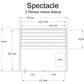 Almost Heaven Spectacle 2 Person Indoor Sauna Rustic Cedar,Fir Almost Heaven Sauna SpectacleLayoutDrawing.webp